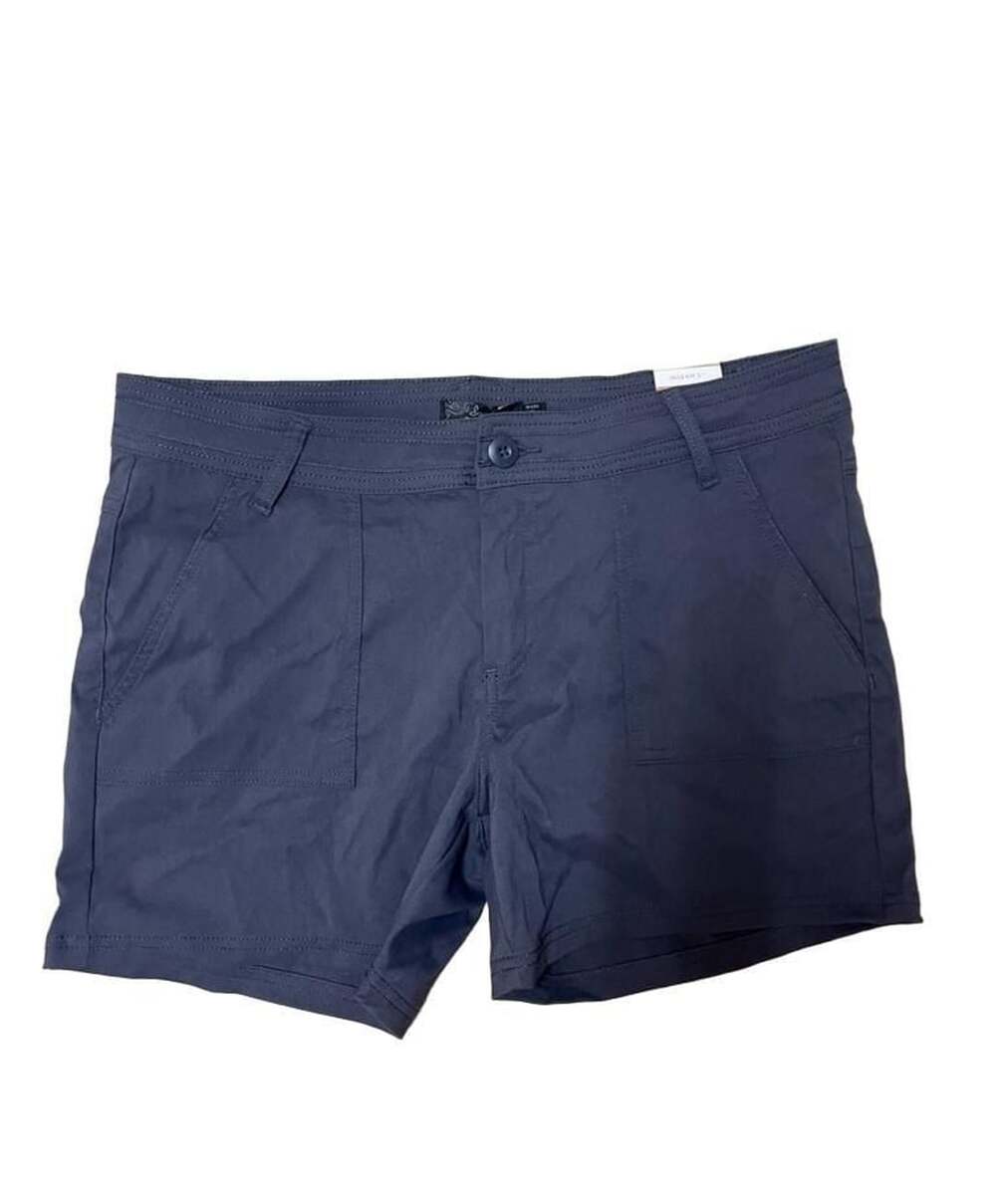 prAna Olivia Short 5" Inseam Size 12 Coal Gray Stretch Zion Hiking